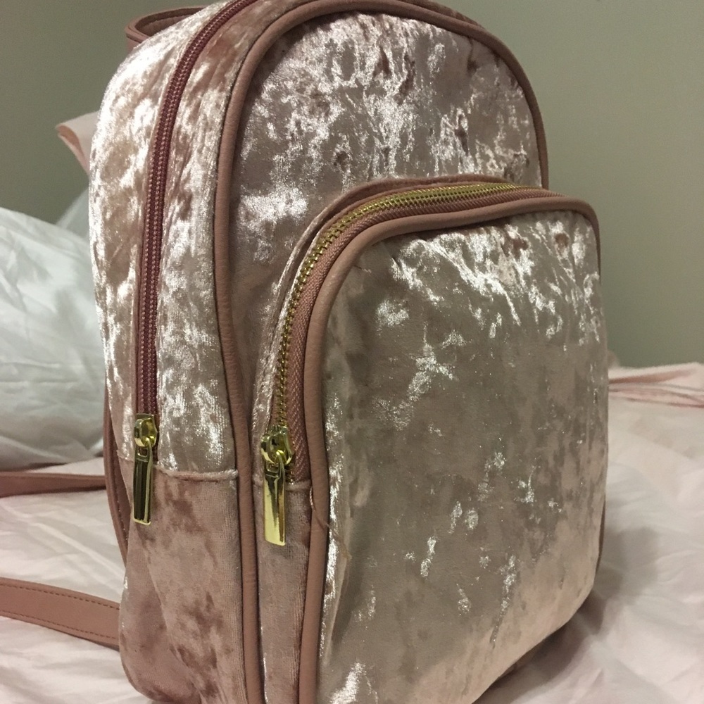 Velvet mini backpack